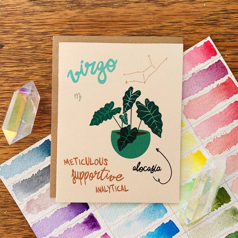Zodiac Greeting Card - Jess W. by Wild Lark
