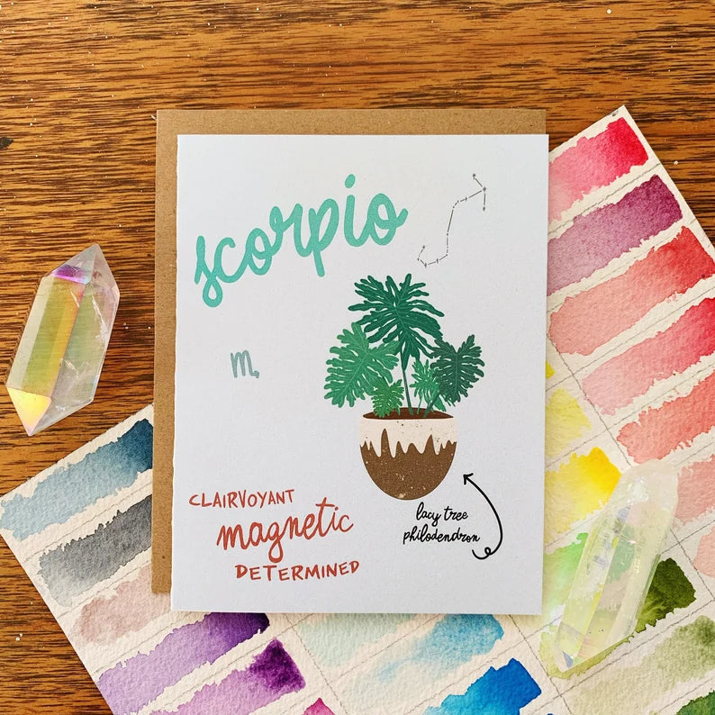 Zodiac Greeting Card - Jess W. by Wild Lark