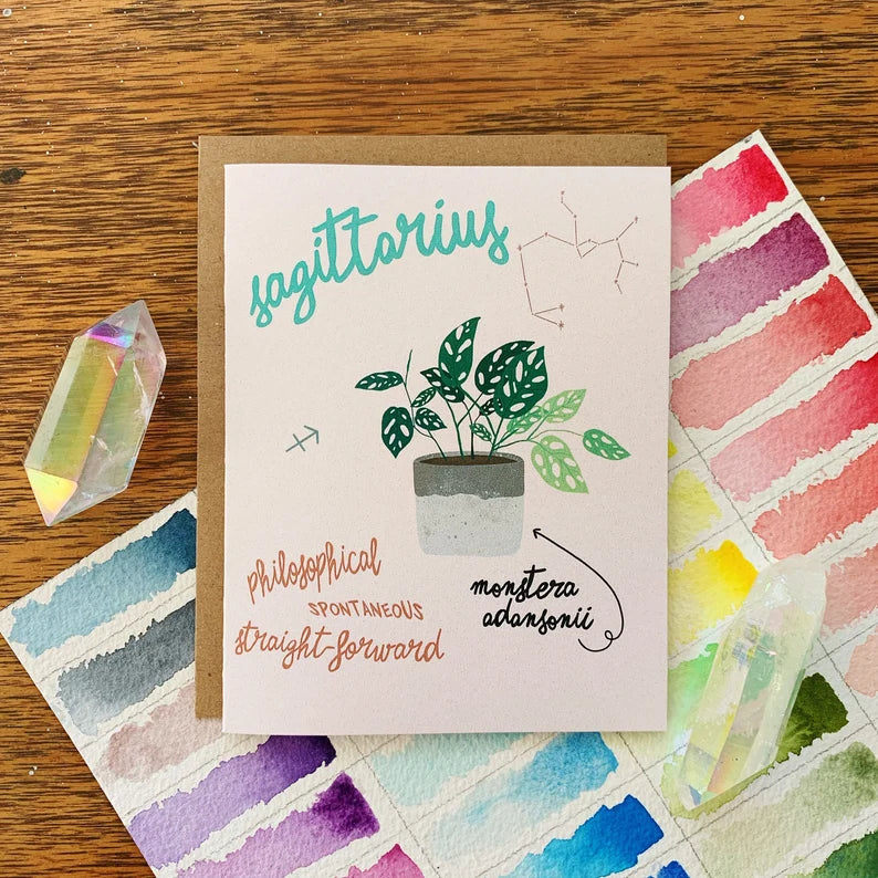 Zodiac Greeting Card - Jess W. by Wild Lark