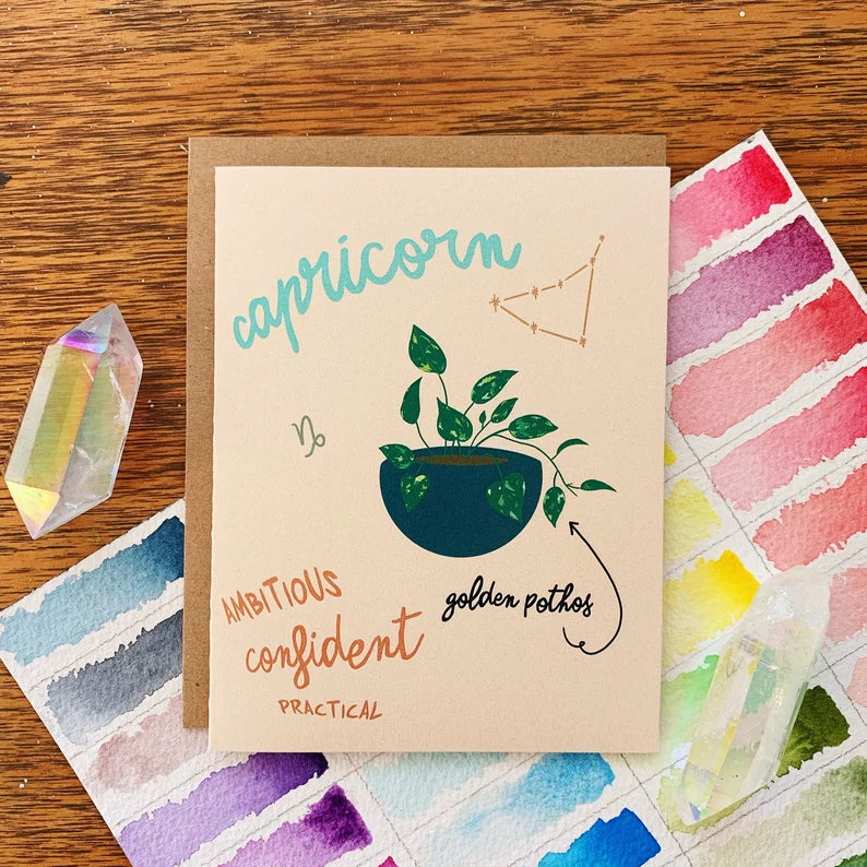 Zodiac Greeting Card - Jess W. by Wild Lark