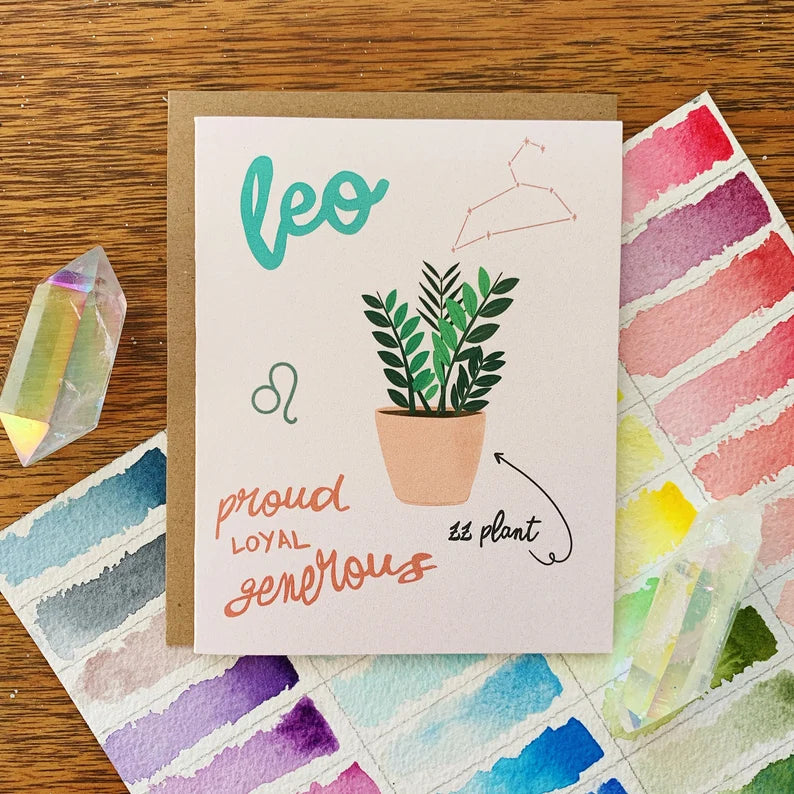 Zodiac Greeting Card - Jess W. by Wild Lark