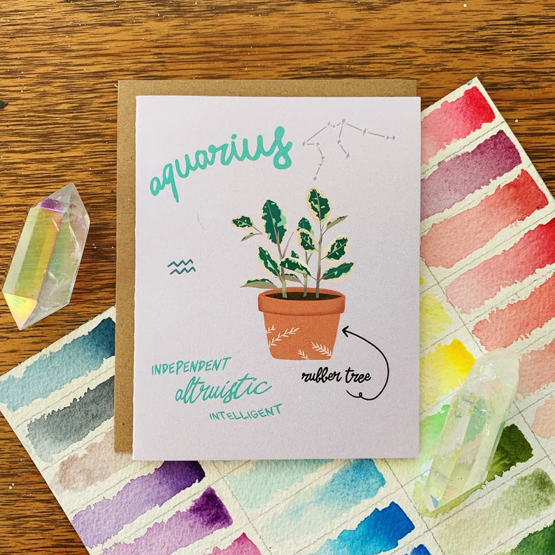 Zodiac Greeting Card - Jess W. by Wild Lark
