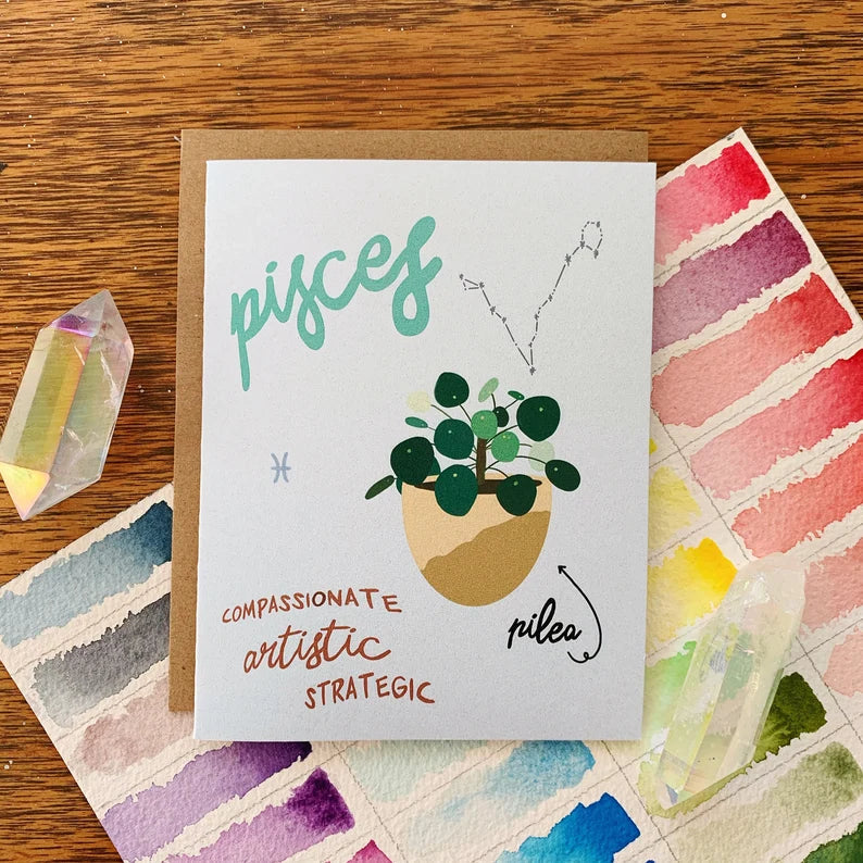 Zodiac Greeting Card - Jess W. by Wild Lark