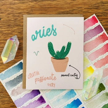 Zodiac Greeting Card - Jess W. by Wild Lark