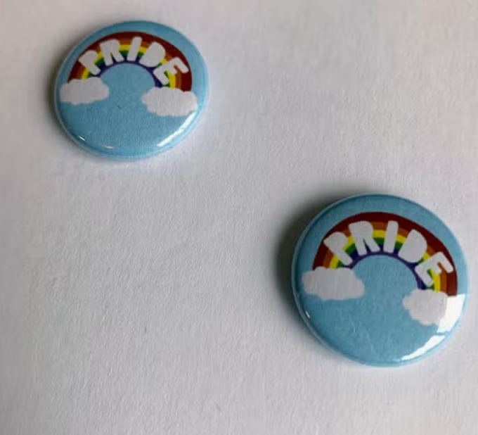 Assorted 1-inch button by Wild Lark