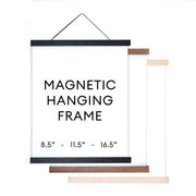 Magnetic Wood Hanging Poster Frame by Wild Lark
