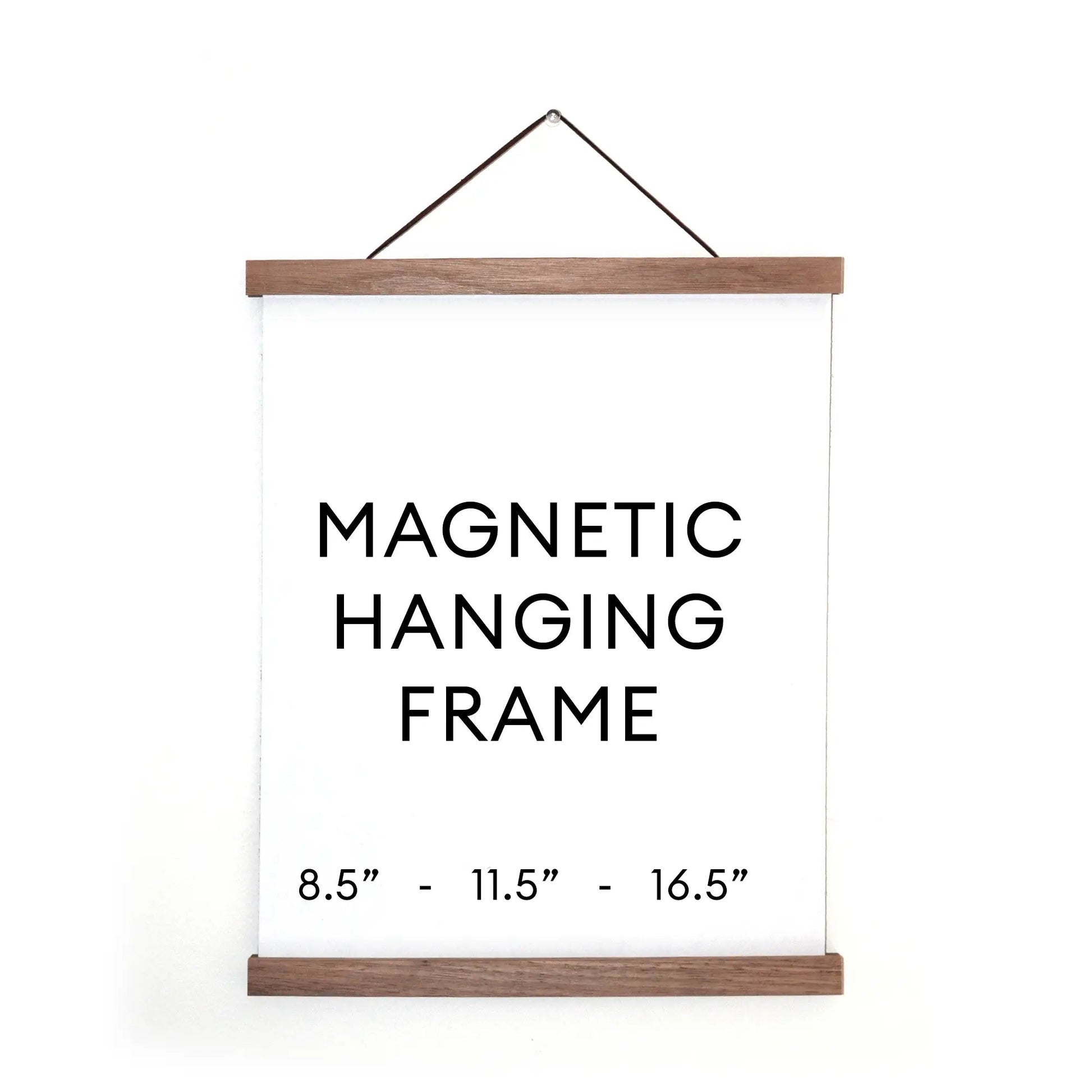 Magnetic Wood Hanging Poster Frame by Wild Lark