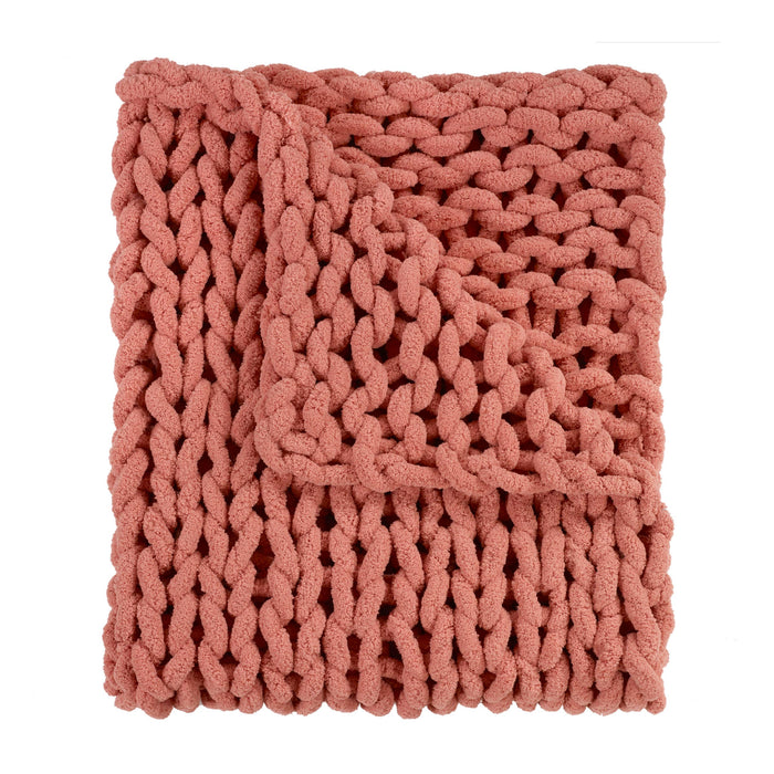 Chenille Chunky Knit Blankets (8 Colors Available)