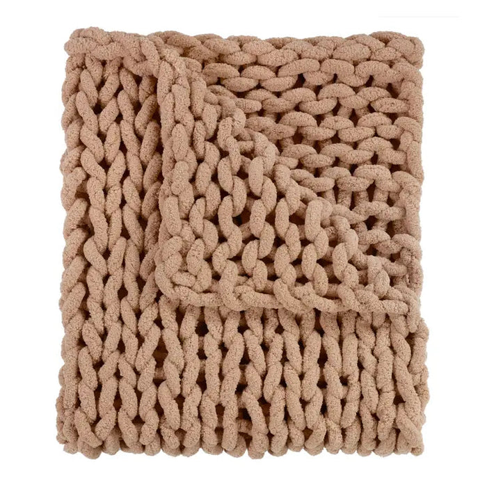 Chenille Chunky Knit Blankets (8 Colors Available)