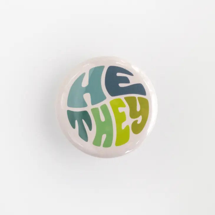 Retro Pronoun Buttons by Wild Lark