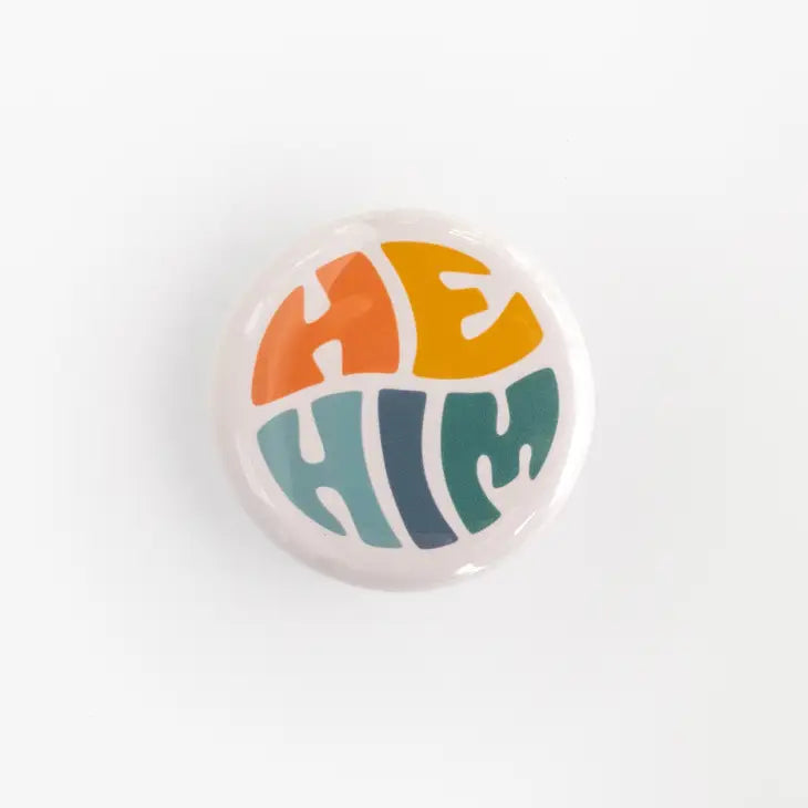 Retro Pronoun Buttons by Wild Lark