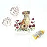 Dog and Flower Stickers by Wild Lark