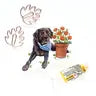 Dog and Flower Stickers by Wild Lark