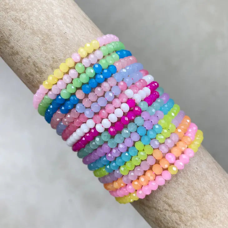 Crystal Beaded Delicate Bracelet by Wild Lark