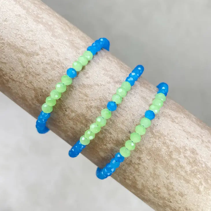 Crystal Beaded Delicate Bracelet by Wild Lark