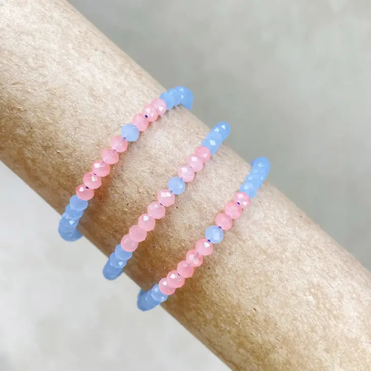 Crystal Beaded Delicate Bracelet by Wild Lark