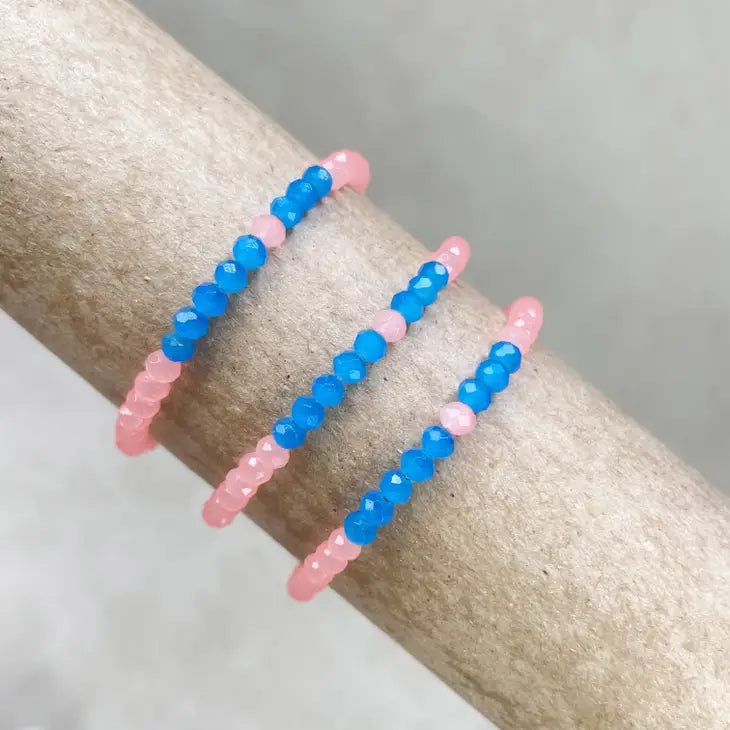 Crystal Beaded Delicate Bracelet by Wild Lark