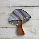 Stained Glass Mushroom Suncatcher by Wild Lark