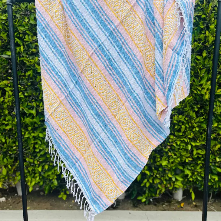 Beach Blanket / Mexican Blanket / Throw Blanket by Wild Lark