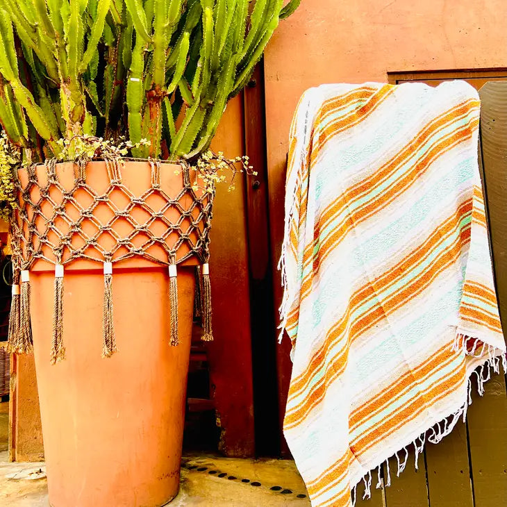 Beach Blanket / Mexican Blanket / Throw Blanket by Wild Lark