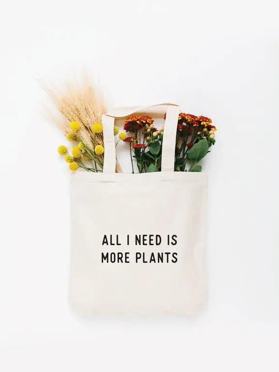 More Plants Tote Bag (Different Sizes & Colors Available) by Wild Lark