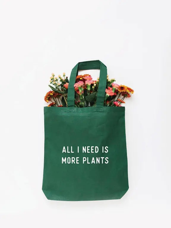 More Plants Tote Bag (Different Sizes & Colors Available) by Wild Lark