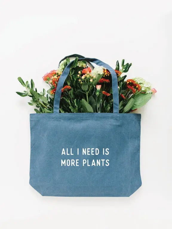 More Plants Tote Bag (Different Sizes & Colors Available) by Wild Lark