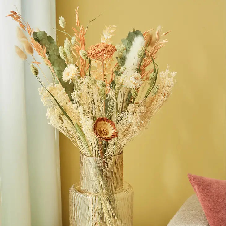 Dried Flowers Field Bouquet Apricot (Three Sizes Available) by Wild Lark