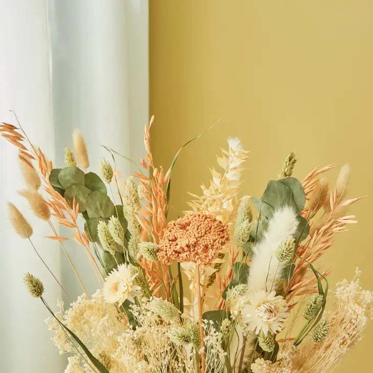 Dried Flowers Field Bouquet Apricot (Three Sizes Available) by Wild Lark