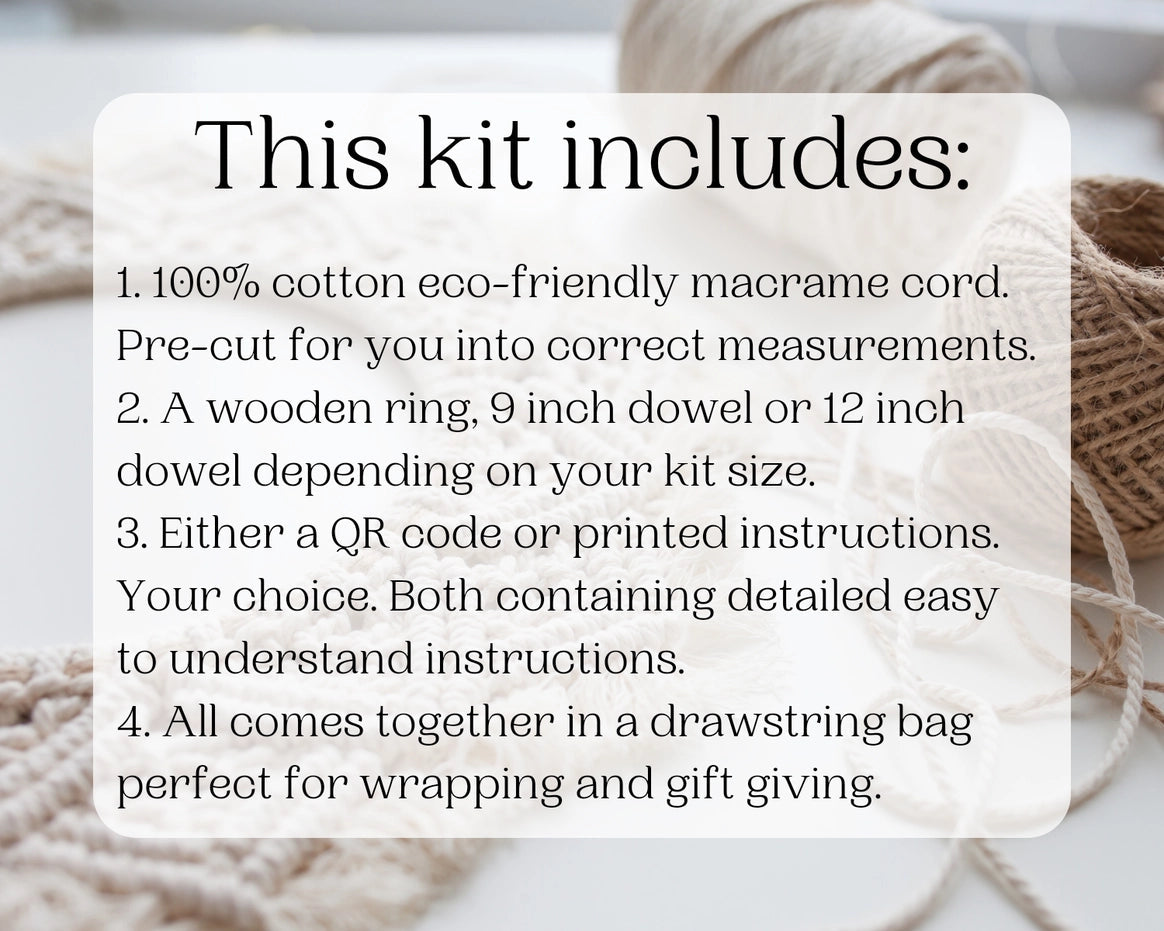 Macrame DIY Leaf Kit by Wild Lark