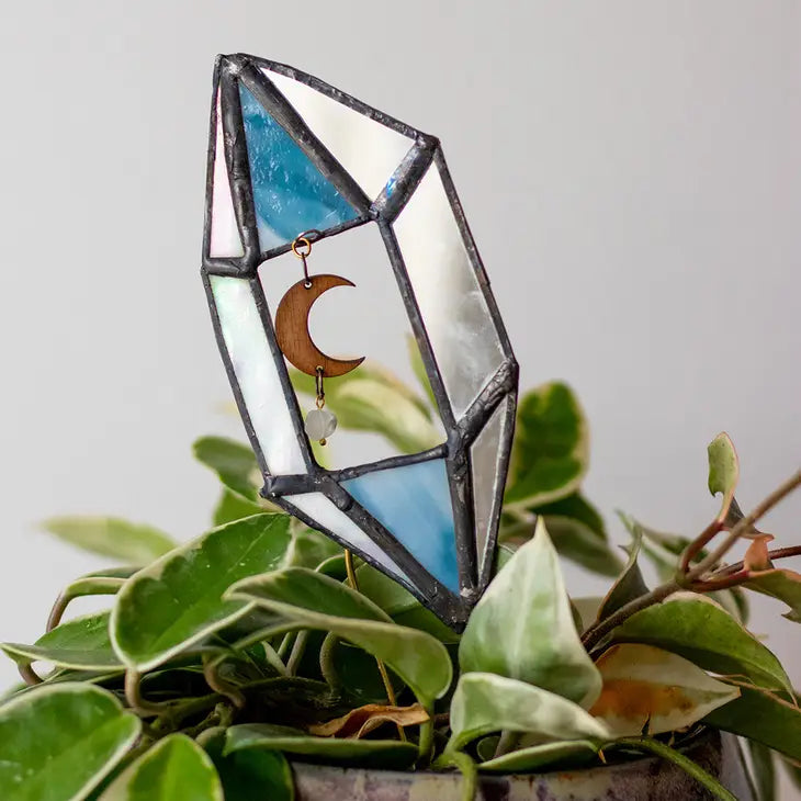 Stained Glass Crystal Plant Stake - Cluster 3 by Wild Lark