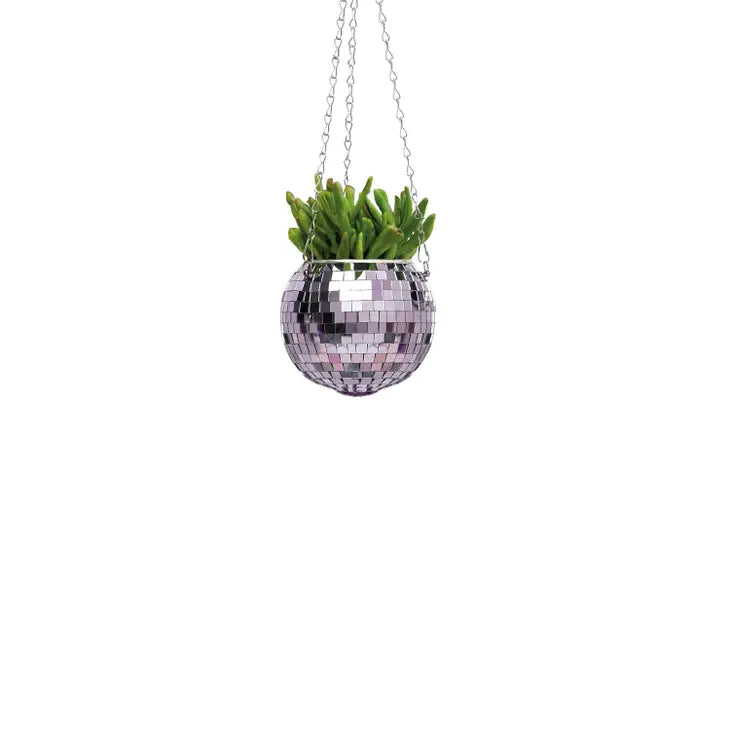 Disco Ball Hanging Planter by Wild Lark