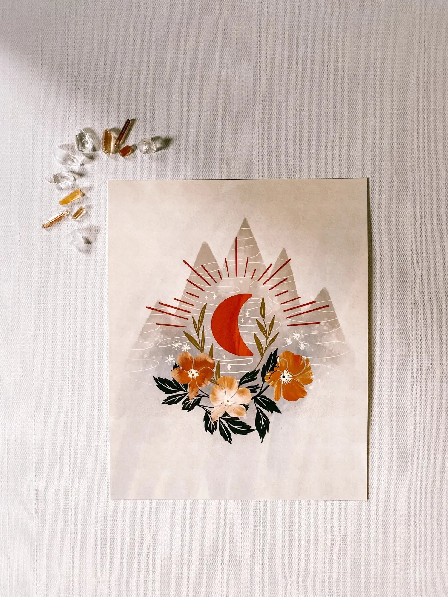 Moon Mountain - Art Print by Wild Lark