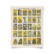 Vintage Tarot Card Chart Print by Wild Lark
