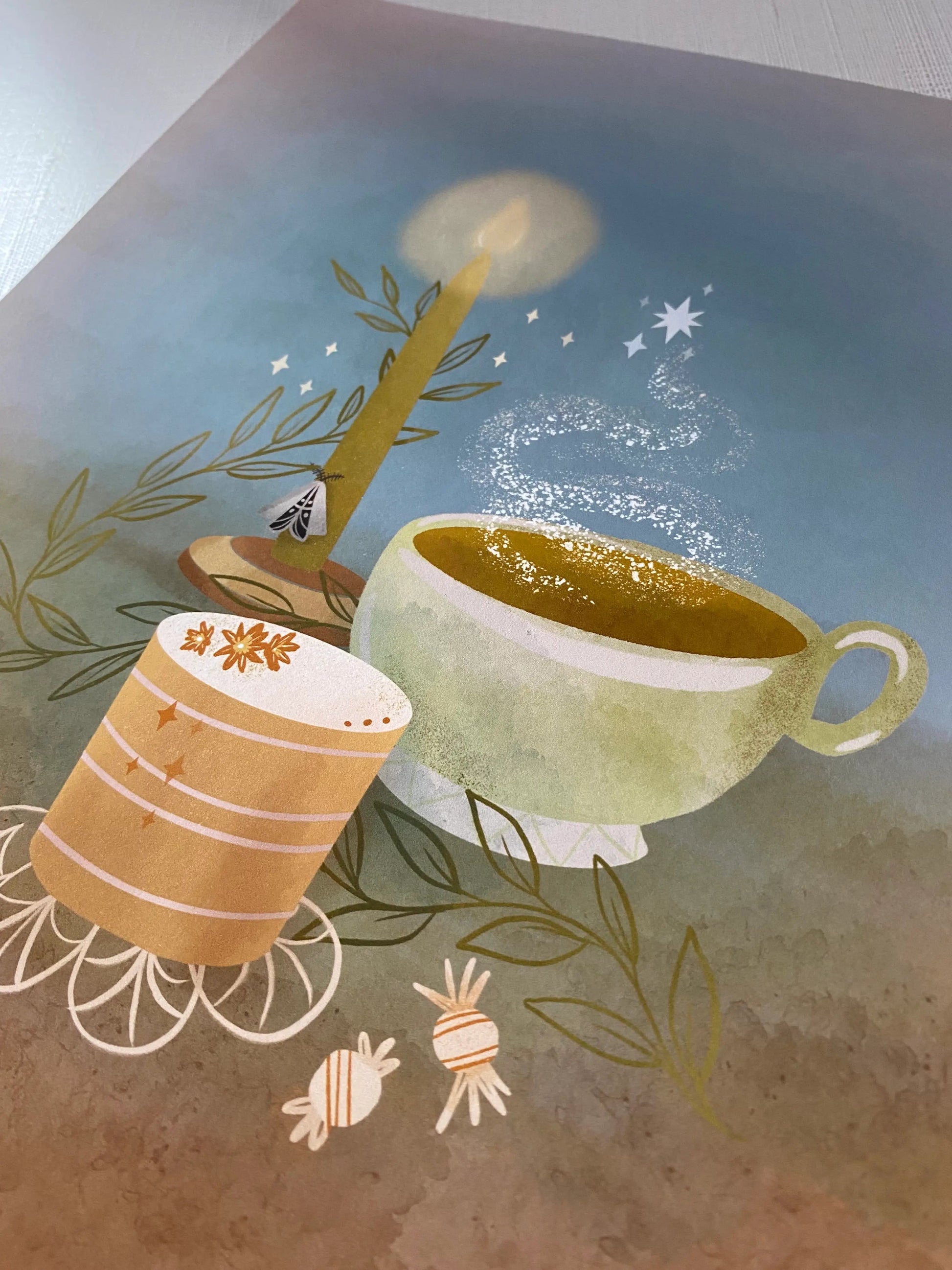 Sweet Treat & Fairy Cakes - Art Print by Wild Lark