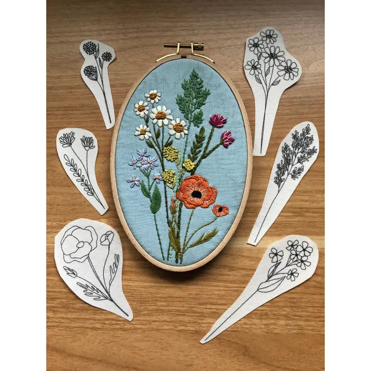 Peel Stick and Stitch - Hand Embroidery Patterns by Wild Lark