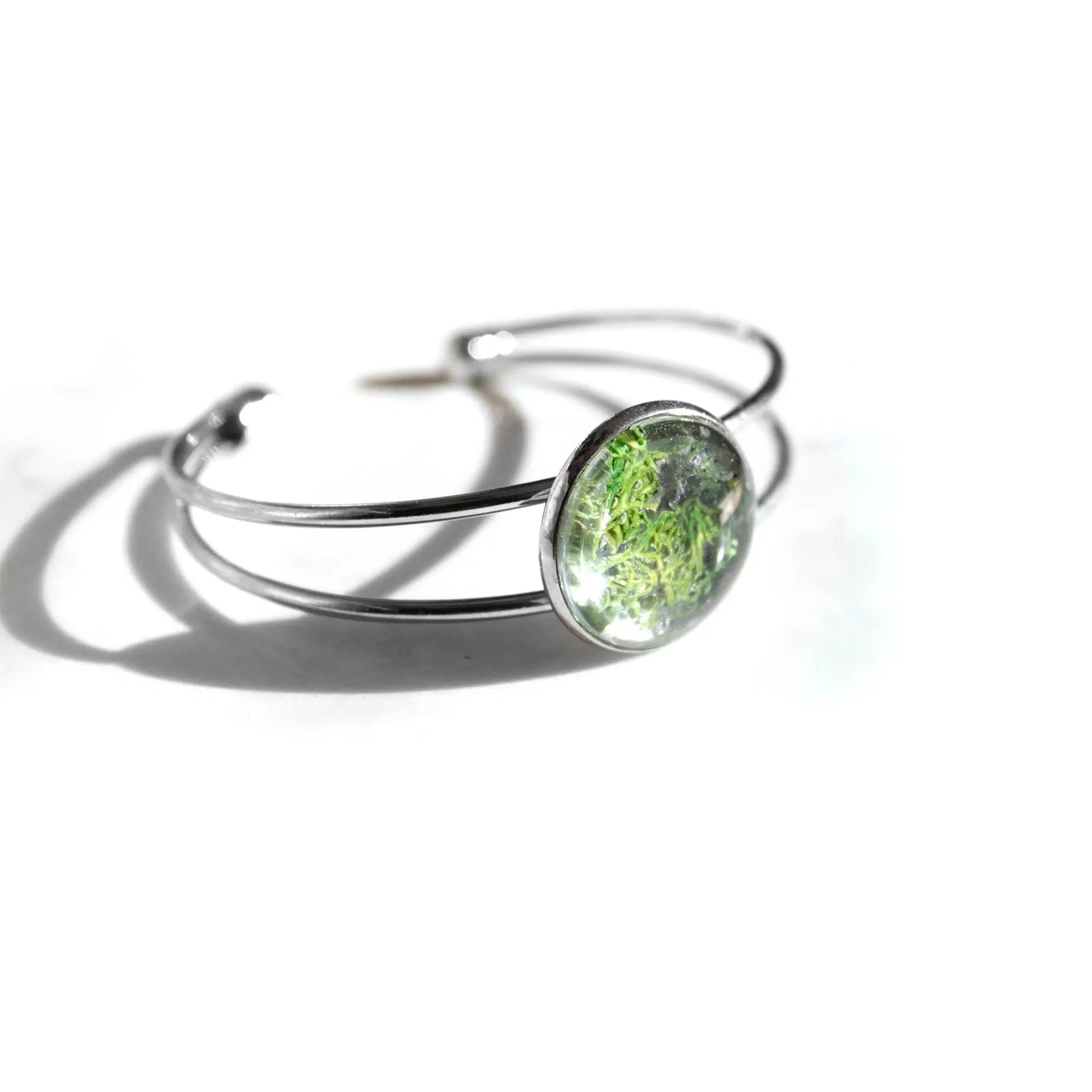 Glass Moss Cuff Bracelet by Wild Lark