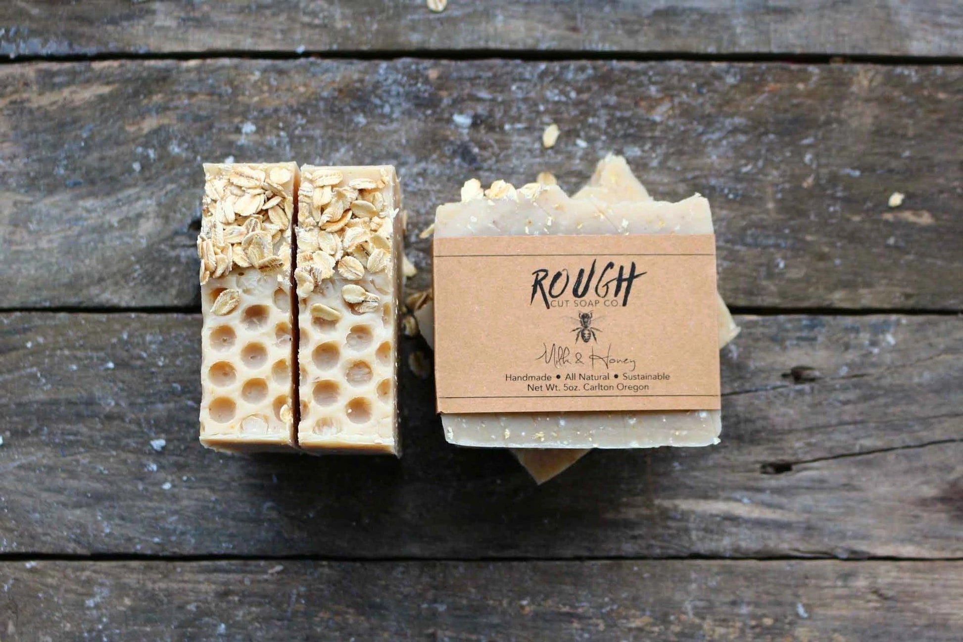Handmade Rough Cut Soap Bars - Unscented (3 varieties) by Wild Lark