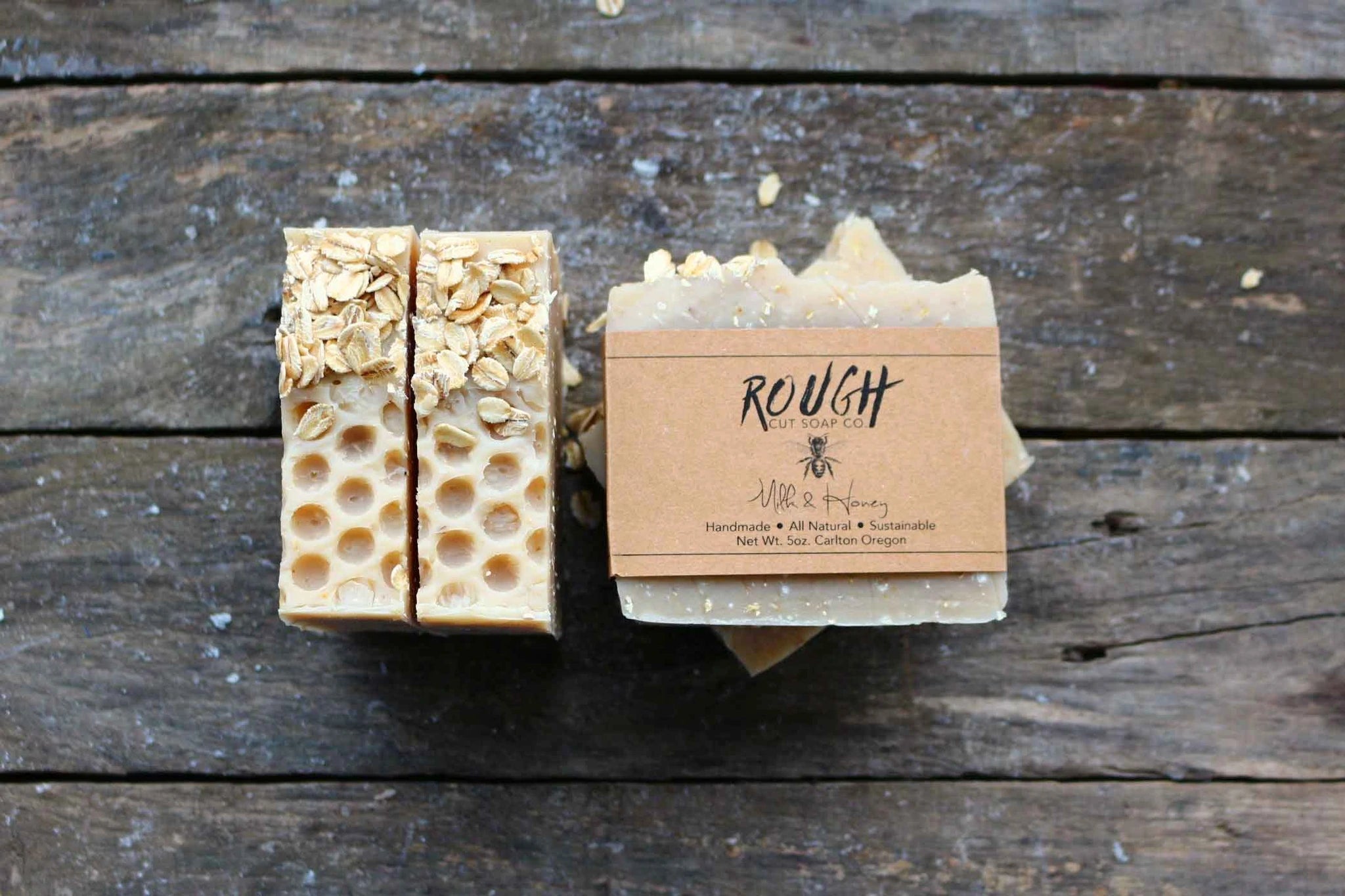 Handmade Rough Cut Soap Bars - Unscented (3 varieties) by Wild Lark