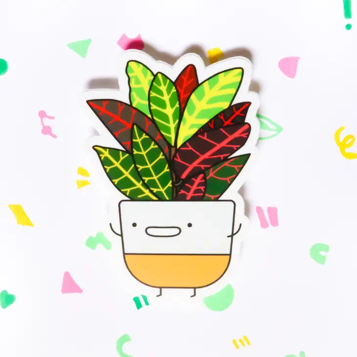 Croton Plant Vinyl Sticker by Wild Lark