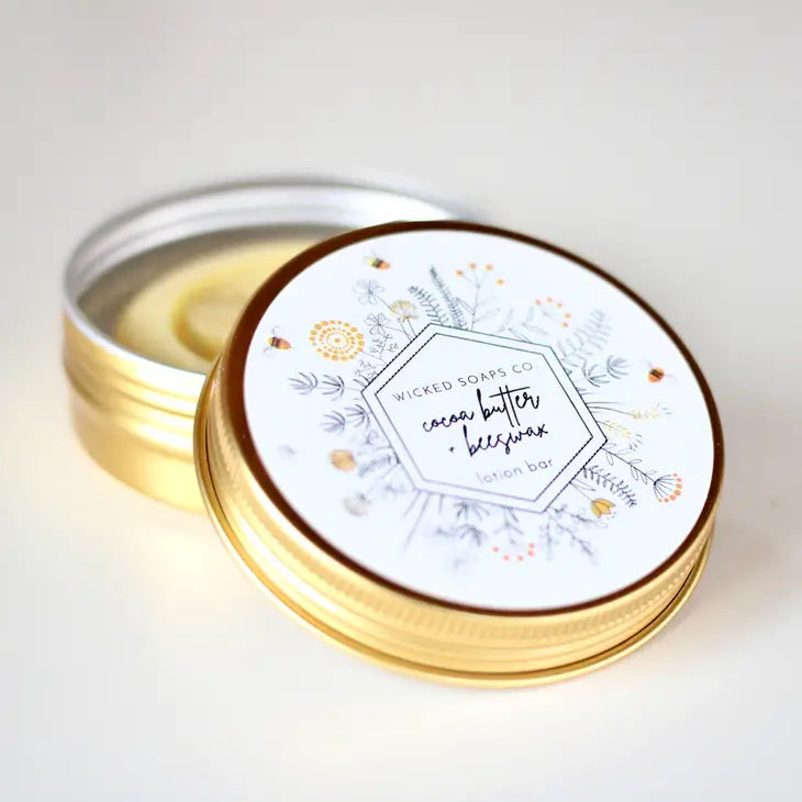 Cocoa Butter + Beeswax Lotion Bar by Wild Lark