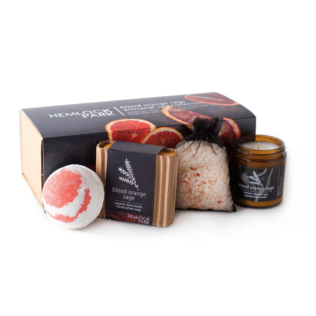 SALE! Blood Orange Sage Artisanal Spa Gift Box by Wild Lark
