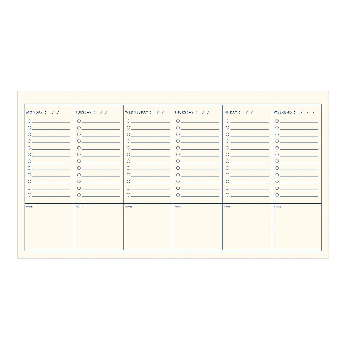 Weekly To-Do Checklist Planner by Wild Lark