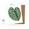 "Thank You"- Monstera Leaf Card by Wild Lark
