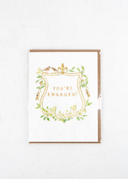 "You're Engaged!" Flowers Card by Wild Lark