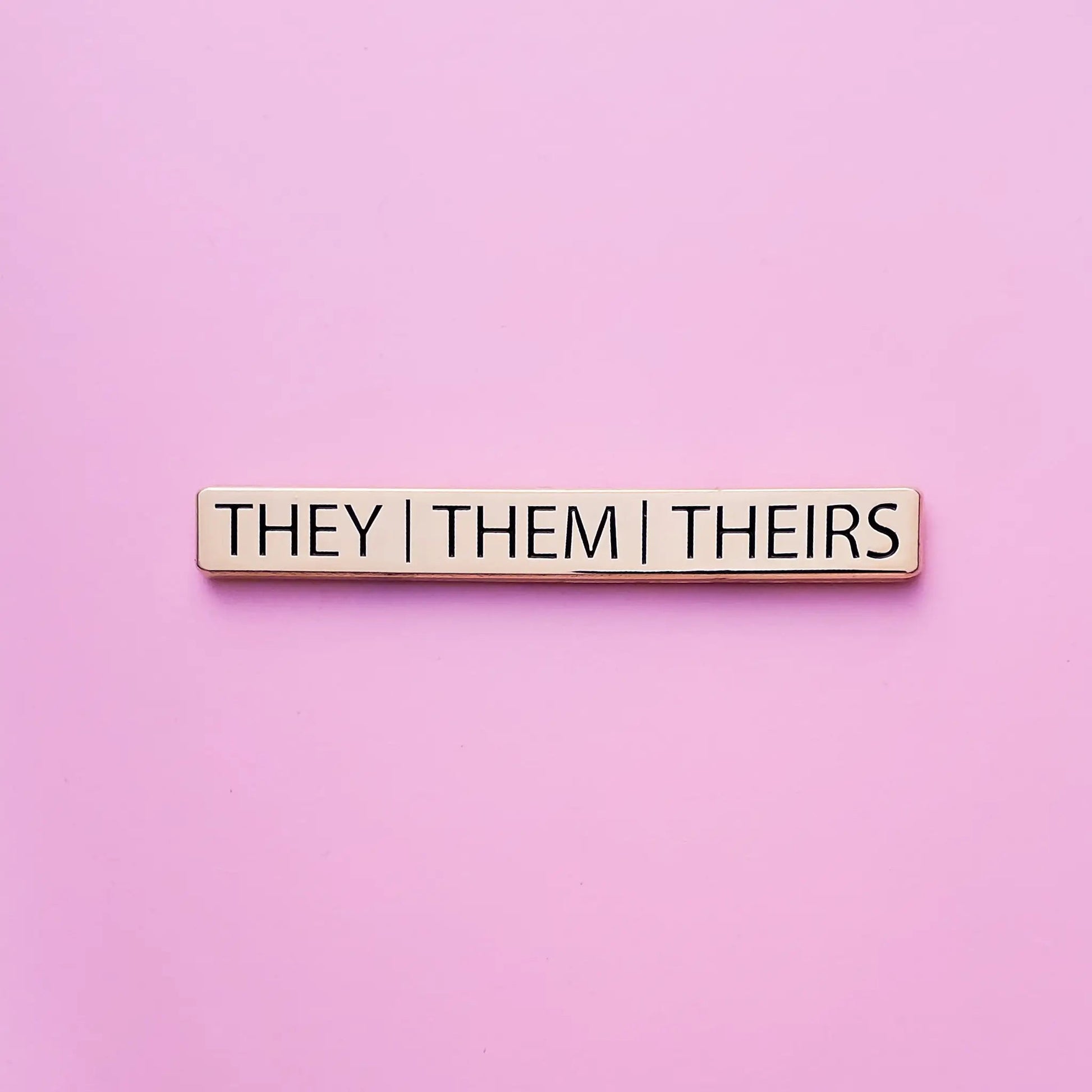 They/Them/Theirs Pronoun Pin by Wild Lark