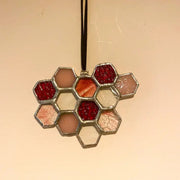Mini Red Honeycomb Suncatcher by Wild Lark