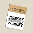 Vermont Wavy Text Vinyl Laptop Sticker by Wild Lark