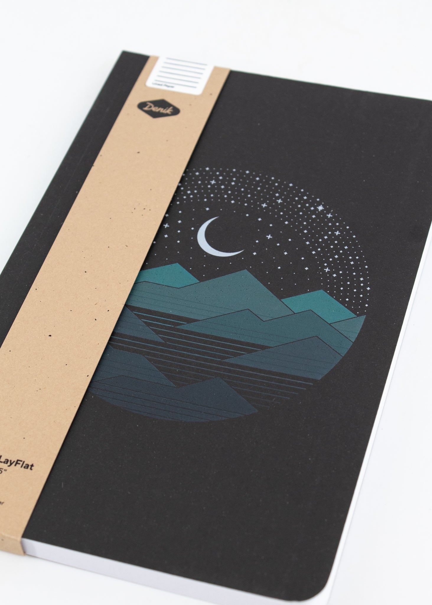 Between the Mountain and the Stars Layflat Notebook by Wild Lark
