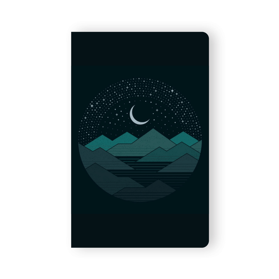 Between the Mountain and the Stars Layflat Notebook by Wild Lark